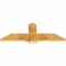 Ekena Millwork Eugene Rough Sawn Timber Gable Bracket, Western Red Cedar, 48"W x 18"H x 2"D x 6"F, 9/12 Pitch GBW048X18X0206EUG00RWR - alternate 4